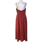 Azazie  Size C US XL Maxi Dress Bridesmaid Prom Formal Terracotta TINY FLAW Photo 1