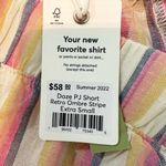 Marine layer  Doze PJ Short Retro Ombré Stripe Size XS Linen Blend Photo 2