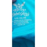 Faded Glory  Womens L/G (12-14) Turquoise Scoop Neck T-Shirt 97% Cotton 3% Spande Photo 2