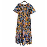 Anthropologie  Somerset Maxi Dress XL Abstract Colorful Boho Tiered Flowy Photo 1