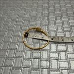 Gold Bypass Minimalist Bracelet, Sculptural Open Bangle, Modern Polished Metal Photo 5