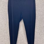 Talbots Womens Velour Pull On Pant Size 14W Velvet Jegging Zipper Hem Warm Cozy Photo 0