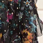 Ulla Johnson NEW Ulla Johnson Dominique Top Black Iris Floral Print Sheer Silk Blouse Size 6 Photo 10