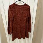Altar'd State  Balloon Sleeve A-Line Sweater Dress Size Large burnt orange/red Photo 7