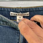 Alice + Olivia Women's Wide Leg Crop Jeans Wide Leg Beaded Bohemian Photo 3