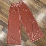 Pretty Little Thing Pink Velour Wide Leg Pants Size 4 Photo 4
