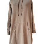 Garnet Hill Garnett Hill Trainer Hooded Dress, Sweatshirt, Side Zippers, Kangaroo Pocket Photo 0