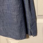 Loomstate Chambray Blue 100% Organic Cotton Button Down Shirt 365 Size Large Photo 4