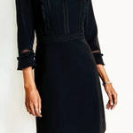 Ann Taylor  Lacy Ruffle Doubleweave Dress Size 12 Photo 0