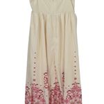 Commense Womens Maxi Dress Floral Sleeveless Casual Summer Cream Pink Size M Size M Photo 8