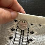 margaret o'leary medium lightweight embroidered blouse in black and white. GUC Photo 1