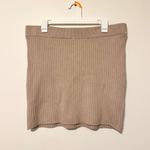 Abercrombie & Fitch NWT Abercrombie Sweater Mini Skirt Size XL Neutral Knit NEW Photo 2