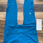 Lululemon Wunder Train Mesh Panel High Rise 25” Hawaiian Blue Size 8 NWT Photo 0