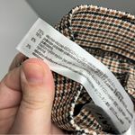 ZARA  plaid houndstooth pattern skinny‎ pants size medium Photo 6