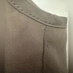 Adele Fado Silk Romper Size 42 Pleated Top Keyhole Halter Neck Made In Italy Brown Photo 2