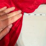 Top Shop Women's Snake Print‎ Tie Front High Split Side Midi Dress Red Size 8 Photo 8