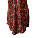 Victoria's Secret  Vintage Gold Label Satin & Lace Nightie Slip Red & Pink Tulips Photo 4