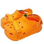 Crocs  Size 7 Orange Hiker Xscape Strappy Clog SAMPLE NEW Photo 0