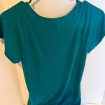 Willi Smith Teal Short Sleeve Women's Top Photo 2