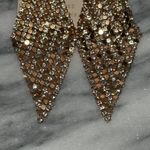 Anthropologie  Gold Chainmail Earrings New Photo 2
