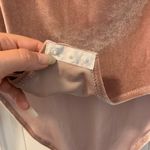 Madewell  Long Sleeve Velvet Blush Bodysuit Size XS Photo 4