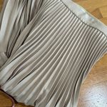 Wilfred  Tan Pleated Midi Skirt Photo 10