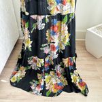 By Timo Long Sleeve Floral Black Maxi Dress Size XS Photo 3