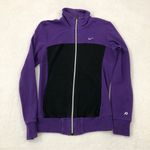 Nike The Athletic Dept Purple Black Full Zip Up Track Jacket Sweatshirt Womens M Photo 0