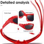 Wrap Around Sunglasses Womens men Swift Oval Trendy Futuristic Sport Shades Y2K Sun Glasses Photo 5