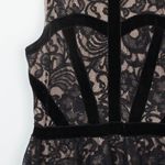 Fire Los Angeles Womens Sleeveless Lace Velvet Mini Dress Size S Goth Witchy Photo 3