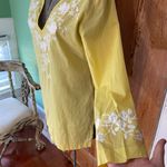 ✨ Boden ✨ 100% Cotton Butter Yellow Embroidered Tunic ~ Size 8 🍄 Photo 2