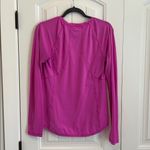 Lucy Tech V Neck Pink Long Sleeve Top Workout T Photo 1