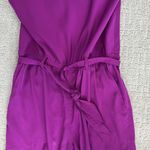 Lauren Ralph Lauren purple cargo Jumpsuit sleeveless pant tie waist pocket Size 8 Photo 3
