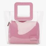 STAUD 💕💕 Mini Shirley Tote Bag ~ Clear Pink NWT Photo 8