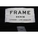 frame denim NWOT FRAME Le Skinny de Jeanne 39700 Film Noir Black Cotton Denim Jeans Size 24 Photo 2