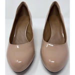 Clarks Collection Femmes Women's Soft Cushion Patent Leather Heels Tan Size 8 Photo 2