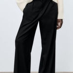 ZARA -  Wide Leg Slacks Black Size Small Photo 0