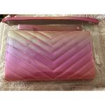 Iridescent Pink Clutch Transparent Sports Stadium Theatre Bag Clear Beach Clutch Photo 2
