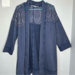 Soft Surroundings open front Ellie topper eyelet lace cardigan boho xl cotton Photo 1