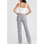 House Of CB Mara Metallic Floral Lace Pants, Silver, Medium Photo 1
