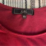 Vibe Sportwear Vibe Sportswear Suede Bodycon Dress XL Maroon Red Preppy Athleisure Streetwear Photo 1