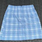 Brandy Melville  Blue Plaid Mini Skirt Photo 1