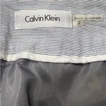 Calvin Klein  Pencil Skirt Blue White Micro Stripe Photo 2