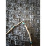 Native American Liquid Sterling Turquoise & Heishi Bead Necklace Vintage #027 Photo 1