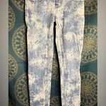 Wax Jean Wax Women's Straight Leg Jeans - Blue and White Photo 0