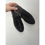 Free People  Women's Black Mirage Mules Woven Leather Slip On Boho Size 38 Photo 3