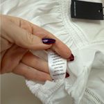 Vanessa Mooney Joelle White Puff Sleeve Cropped Blouse M NWT Photo 8