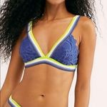 Free People Mika Lace Bralette Blue Size Large Photo 7