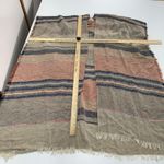 Do Everything In Love  Sweater Women One Size Tan Striped‎ Fringe Anthro Kimono Photo 5