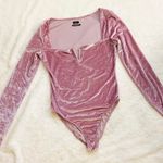 Urban Outfitters NWOT  pink velour bodysuit Photo 1